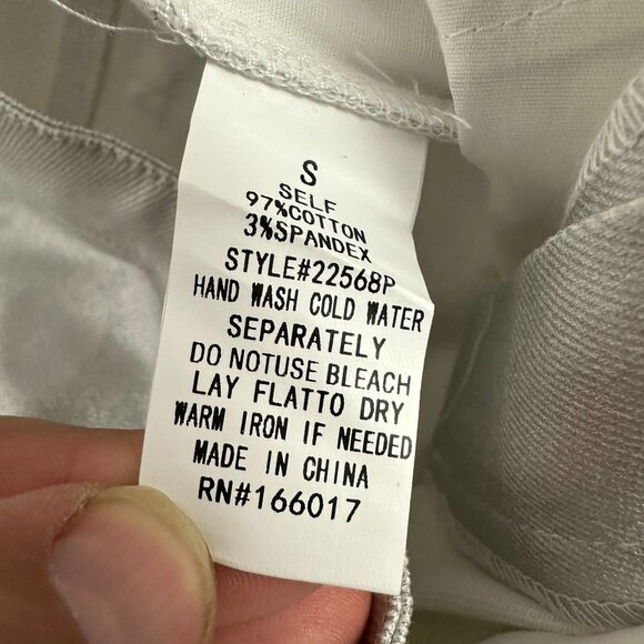 Blue b. Collection Womens Silver Metallic Pants - Size S - Picture 6 of 6